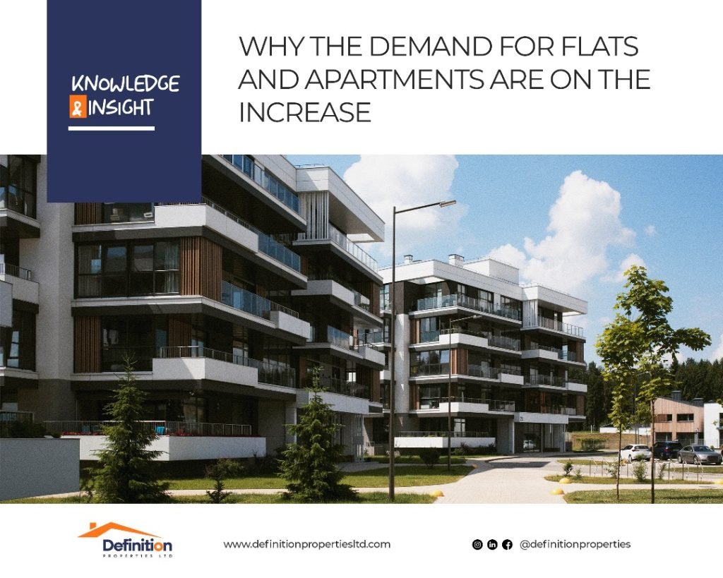 WHY THE DEMAND FOR FLATS AND APARTMENTS ARE ON THE INCREASE IN THE PROPERTY MARKET IN LAGOS AND OTHER MAJOR CITIES IN NIGERIA!